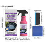 120ml BBQ Grills Cleaner Spray Multi-Purpose Multi-Purpose Grease Remover Kitchen Degreaser Kit for Oven Hood Stove BBQ Grill