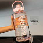 Botella deportiva de gran capacidad con pajilla – 1.5 L a 3.8 L