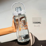 Botella deportiva de gran capacidad con pajilla – 1.5 L a 3.8 L