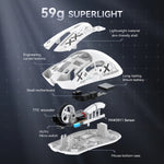 ATTACK SHARK R1 – 55 g Tri-Mode Wireless Gaming Mouse with 18K DPI