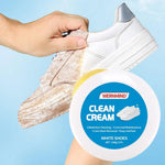 Crema limpiadora para zapatos blancos con esponja – sin enjuague