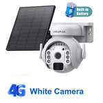 SHIWOJIA 5MP 3K – cámara solar 4G/WiFi PTZ con visión nocturna y detección PIR