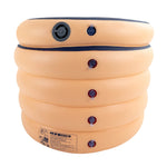Bañera jacuzzi inflable portátil con cubierta y bomba de aire para interiores y exteriores