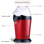 1200 W Hot Air Popcorn Maker – Compact Home Popper