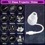 Proyector USB de galaxia y planetas – luz ambiental para habitación y auto