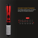 3-in-1 Rotating Hair Dryer Brush – Automatic Curler & Hot Air