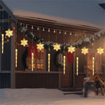 USB LED Snowflake & Icicle Curtain Lights