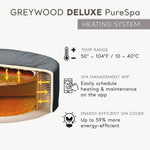 Greywood Deluxe 28441EH – jacuzzi inflable para 6 personas con cubierta eficiente y tratamiento de agua