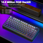 AULA F75 – 75% Gasket Mechanical Gaming Keyboard with RGB & PBT Keycaps