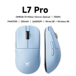 MCHOSE L7 Ultra – mouse gamer inalámbrico ultraligero 39 g PAW3395 y Dual 8K