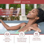 SaluSpa Sicily EnergySense – jacuzzi inflable inteligente para 5–7 personas con AirJet