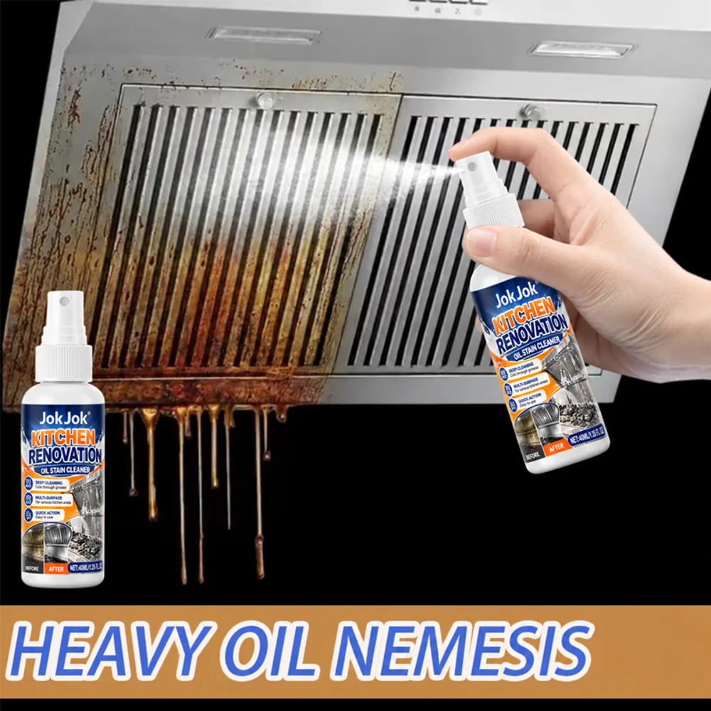 Kitchen Oil Cleaner Powerful Dissolving & Removing Stubborn Oil Stains Degreaser Cooking Utensils Multi-purpose Cleaning Spray