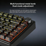 AULA F75 HE – 75% Hall Effect Tri-Mode Mechanical Keyboard, RGB, Hot-Swap & 8K