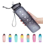 Botella deportiva 1000 ml con marcador de tiempo – colores degradados