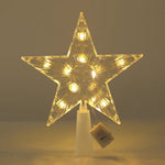 Estrella luminosa de 15 cm para árbol de Navidad – acrílica
