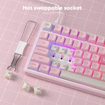 RK Royal Kludge R75 – 81-Key Gasket Mechanical Keyboard, RGB & Hot-Swap
