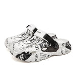 Zuecos estampados para hombre – suela gruesa antideslizante