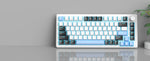 MageGee 75% – teclado mecánico gamer con perilla y retroiluminación azul
