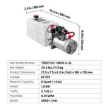 SucceBuy 12 V Double-Acting Hydraulic Power Unit with Tank