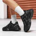 Tenis deportivos de malla para hombre – suela gruesa y transpirables