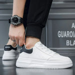 Tenis casuales transpirables para hombre – plataforma baja y cordones