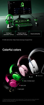 MCHOSE V9 Pro 2 – audífonos gamer inalámbricos THX con drivers de 53 mm
