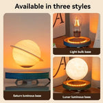 Lámpara de Saturno levitante con base luminosa – decoración magnética