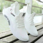 Tenis deportivos de tejido ligero para hombre – estilo urbano de corte bajo