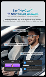 Gafas inteligentes AI con cámara 8 MP – video, traducción, Bluetooth y música