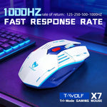 Mouse gamer inalámbrico tri-modo 12,800 DPI – RGB, 1000 Hz y USB-C