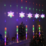 USB LED Snowflake & Icicle Curtain Lights