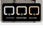 Mesa de noche inteligente con carga inalámbrica, LED, USB y cerradura de huella