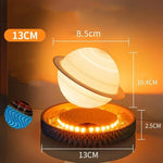 Lámpara de Saturno levitante con base luminosa – decoración magnética