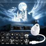 Proyector USB de galaxia y planetas – luz ambiental para habitación y auto