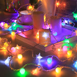 Guirnalda LED navideña de copos de nieve – batería o USB