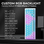 XVX M67 JadeStone – teclado mecánico inalámbrico 65% tri-modo, Gasket y RGB
