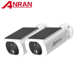 ANRAN 3MP – kit de cámaras solares WiFi para exterior con visión nocturna a color