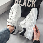 Tenis casuales transpirables para hombre – plataforma baja y cordones