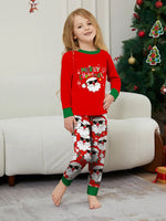 Pijamas familiares navideños con Santa – manga larga