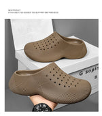 Zuecos EVA de suela gruesa para hombre – playa y jardín