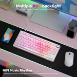 RK Royal Kludge R75 – 81-Key Gasket Mechanical Keyboard, RGB & Hot-Swap