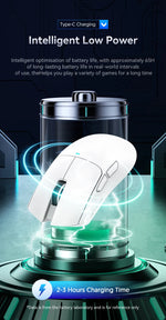 ATTACK SHARK X11 – mouse gamer inalámbrico 22K DPI con base de carga RGB