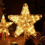 Estrella luminosa de 15 cm para árbol de Navidad – acrílica