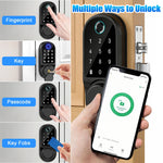 Cerrojo inteligente Bluetooth – huella, contraseña, tarjeta IC, llave y app