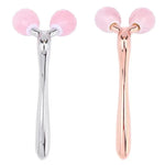Rose Quartz 3D Facial Roller – Face & Neck Massager