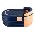Bañera jacuzzi inflable portátil con cubierta y bomba de aire para interiores y exteriores