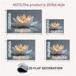 Protector decorativo para estufa – loto blanco resistente al calor