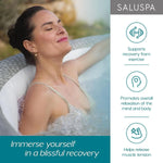 SaluSpa Rome AirJet – jacuzzi inflable eficiente para 5–7 personas