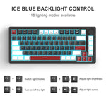 MageGee 75% – Mechanical Gaming Keyboard with Knob, Blue Backlight & Switch Options
