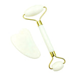 Natural Jade Roller & Gua Sha Set – Facial Massage Kit